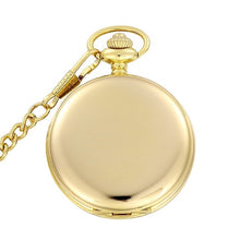Load image into Gallery viewer, Fashion Silver/Bronze/Black/Gold Pocket Watch Smooth Quartz Pocket Watches Jewelry Alloy Chain Pendant Necklace Man Women Gift