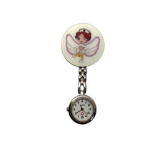 Load image into Gallery viewer, 2020 NEW beautiful flower 3D cartoon animal girls ladies women nurse watches unisex doctor medical FOB pocket hang clip watches
