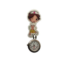 Load image into Gallery viewer, 2020 NEW beautiful flower 3D cartoon animal girls ladies women nurse watches unisex doctor medical FOB pocket hang clip watches