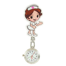 Load image into Gallery viewer, 2020 NEW beautiful flower 3D cartoon animal girls ladies women nurse watches unisex doctor medical FOB pocket hang clip watches