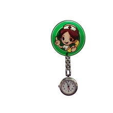 Load image into Gallery viewer, 2020 NEW beautiful flower 3D cartoon animal girls ladies women nurse watches unisex doctor medical FOB pocket hang clip watches